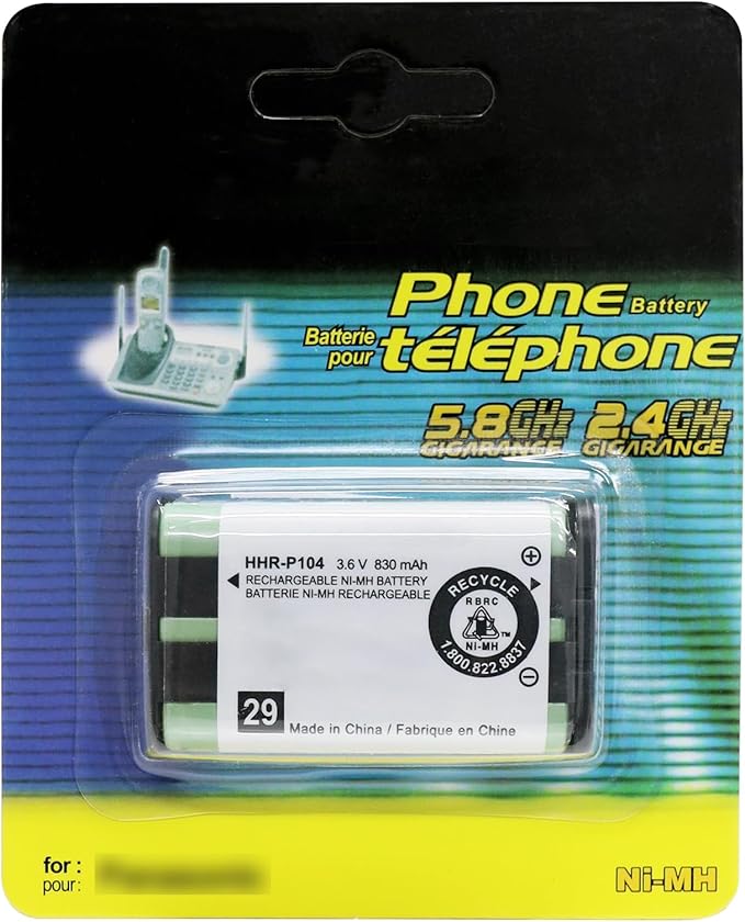 4PACK Cordless Phone HHR-P104 3.6V 830mAh Battery NI-MH AAA Rechargeable Battery for for Cordless Phones