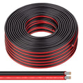 12 Gauge Wire 100FT Tinned Copper Wire-2 Conductor Parallel Wire Insulated Stranded Wire for Solar Panel Car Audio Automotive Low Voltage Electrical Wire for LED Lighting (12AWG 100FT)