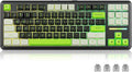 Redragon K734B Wireless Mechanical Keyboard,3-Modes Bluetooth Gasket Hot Swappable TKL RGB Custom Keyboard,Pre-lubed Switches, 81 Keys PBT Keycaps, South-Facing LEDs Socket