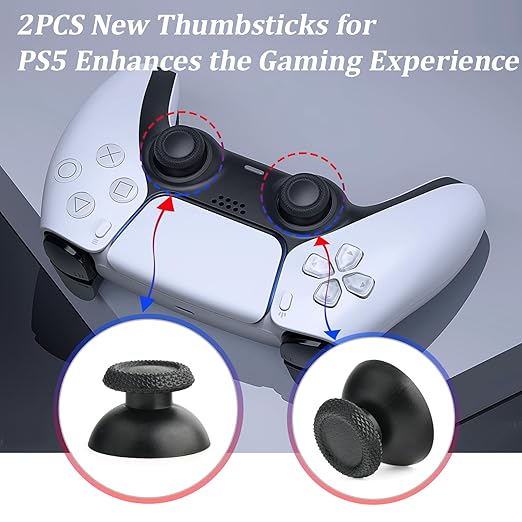 for PS5 Joysticks Replacement for Sony PlayStation 5 PS5 Controller Joystick Replacement for PS5 Analog Stick Replacement Module Potentiometer for PS5 Joystick Thumb Stick Replacement Part (2Pack)
