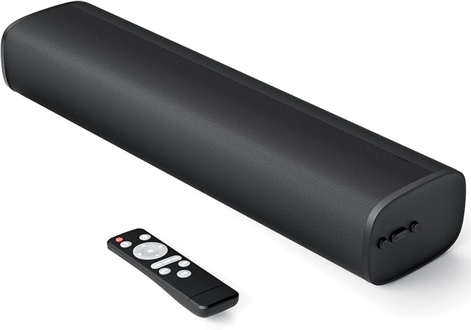 MZEIBO TV Sound Bar, Sound Bars for Smart TV Bluetooth 5.0 Soundbar 50W 17Inch Soundbars with ARC/Optical/AUX Connection Surround for Home Theater Audio TV/PC/Gaming/Projectors