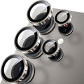 WSKEN for Samsung Galaxy S25 Ultra Camera Lens Protector - Ultra Thin Case Friendly, 9H Shatterproof Tempered Glass with Aluminum Metal Circle Camera Screen Protector Cover Accessories, Gray