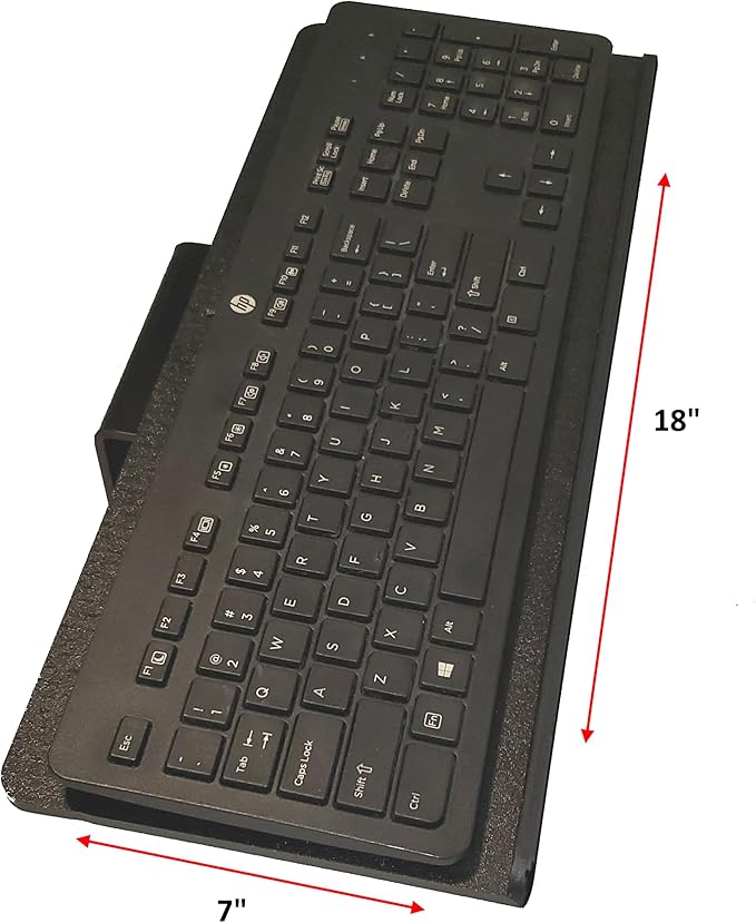 SDS iMount 1.0 Wall Mount Utility Stand – Versatile 7"x18" (H.D.P.E.) Tray for Keyboard, Laptop, Tablet, Gaming Consoles, Cable & Stereo Equipment – Space-Saving Workstation Solution (Small)