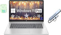 HP 17.3" Business Laptop Computer, 16GB RAM 1.2TB Storage (1TB SSD+256GB Docking Station Set), 10-Core Intel Core i5, Windows 11 Pro & Microsoft Office Included, Fingerprint Reader, PLUSERA Earphones