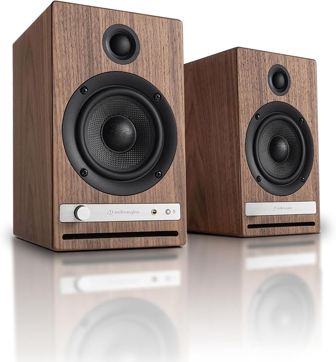 Audioengine HD4 24 Bit Bluetooth Bookshelf Speakers - TVs, Desktops, Stereos, Music, Movies and Gaming - Bluetooth aptX Adaptive 5.3