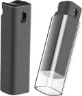 YTT Screen Cleaner, All-in-One Spray & Wipe Cleaner, with Transparent Protective Shell for All Phones, Laptop and Tablet Screens (Gray)
