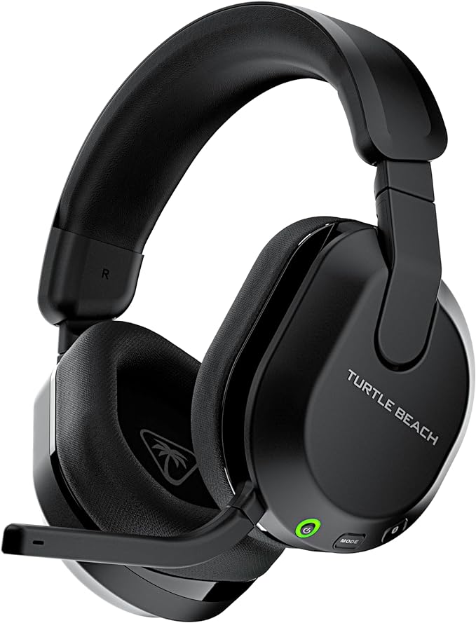 Turtle Beach Stealth 600 Wireless Multiplatform Amplified Gaming Headset for PC, PS5, PS4, & Mobile – Bluetooth, 80-Hr Battery, Noise-Cancelling Flip-to-Mute Mic, Waves 3D Audio –Black