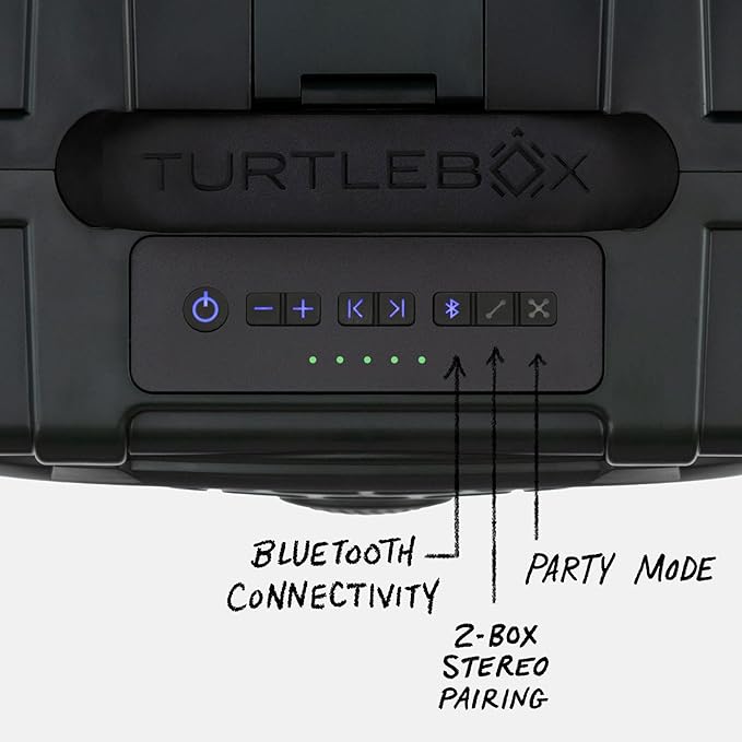 Turtlebox Original Gen 3: Portable Outdoor Bluetooth Speaker – Ultra-Loud (120dB), Waterproof (IP67), Rugged, Impact-Resistant, 3-Day Battery | Party Mode: Unlimited Pairing Stereo, Green/Burnt Orange