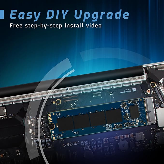 OWC 1.0TB Aura Pro X2 (GEN 4) SSD Upgrade Compatible with Mac Pro (Late 2013), High Performance NVMe Flash Upgrade, Including Tools & heatsink
