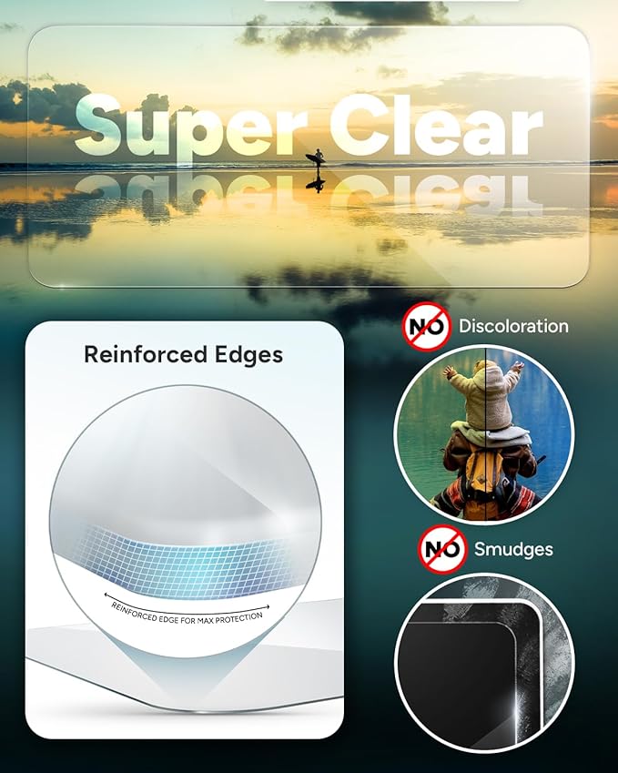 ZAGG InvisibleShield Glass Elite Privacy iPhone 15 Plus Screen Protector - 5X Stronger with Reinforced Edges, 2-Way Privacy Filter, Scratch & Smudge-Resistant Surface, Easy to Install