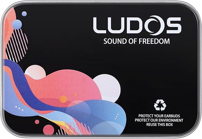 Ludos Clamor Wired Earbuds in-Ear Headphones, 5 Years Warranty, Earphones with Microphone, Noise Isolating Ear Buds for School, Kids, Women, Small Ear