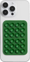 SUCKY Silicone Suction Phone Case Adhesive Mount - Anti-Slip Holder, Hands-Free Fidget Toy, Phone Accessory for iPhone and Android - Sticky Grip for Selfies, Videos, and Tiktok - Pine Green