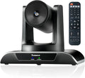 Tenveo PTZ Conference Camera 3X Optical Zoom FHD 1080P 60FPS, 114° Wide View Angel USB3.0/HDMI/RS485/RS232 PTZ Camera for Video Conferencing Church Services Online Education Zoom OBS Teams