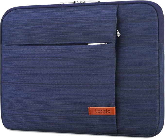 Lacdo 15-15.6 Inch Laptop Sleeve Case for Acer HP Lenovo Dell ASUS Laptop, Acer Aspire 15, HP Pavilion/Envy 15, Dell Inspiron/Latitude 15, Lenovo IdeaPad 15, ASUS ZenBook 15 Computer Bag, Blue