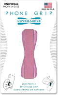 LOVEHANDLE Universal Phone Grip for Smartphones & Mini Tablets - Phone Holder for Hand - Wireless Charging Compatible - Made in The USA - Solid Blush