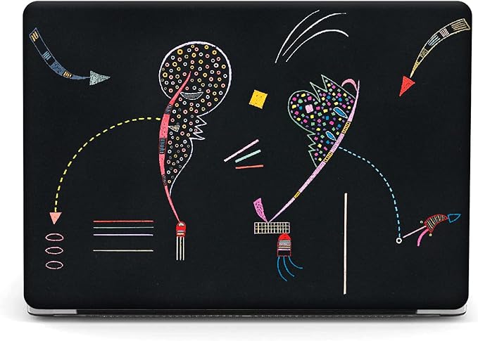 Compatible with MacBook Pro 13 inch Art Case Skin, 2022, 2021, 2020-2018 Release A1708 Slim Frosted Hard Shell with Keyboard Cover & Screen Protector (Two Sides by Wassily Kandinsky)