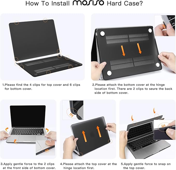 MOSISO Compatible with MacBook Air 13 inch Case 2025 2024 2023 2022 M4 A3240 M3 A3113 M2 A2681, Hard Shell&Sleeve Bag&Keyboard Skin&Webcam Cover&Screen Film for MacBook Air 13.6 inch, Air Blue