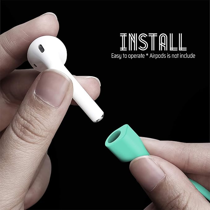 Ultra Strong Magnetic Airpod Pro Strap Anti-Lost Cord Sports Lanyard Compatible with Airpods 3rd 2nd Generation Pro 3 2 1 (3 Mint)
