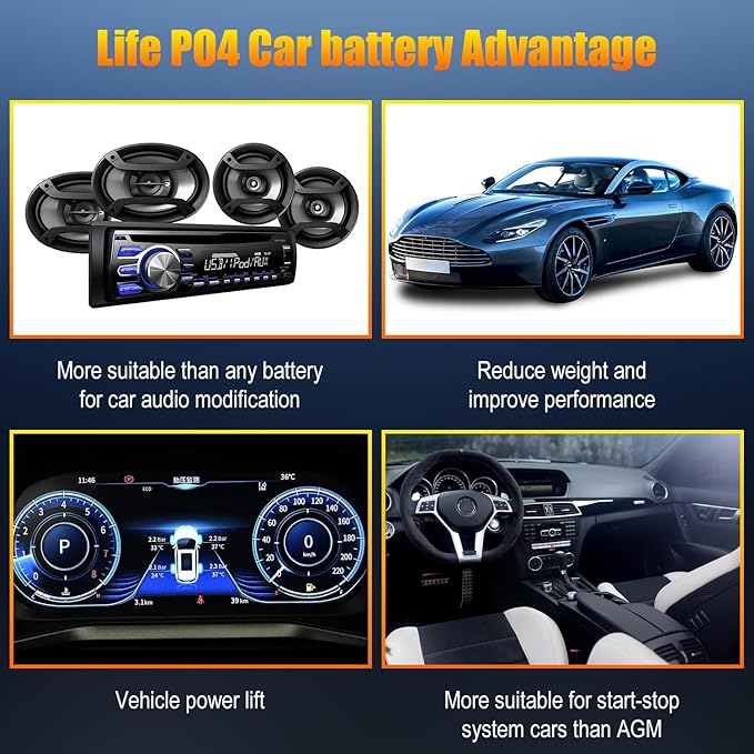 TPE Car Start-Stop Lithium Battery GROUP 48 12V 60AH Car Battery with 1100CCA – High-Performance Automotive Battery with 60 Months Warranty