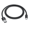 TV Remote USB C Charger Cable for Apple TV Remote 3rd/4th Gen, Siri Remote 3rd, MFi Certified Woven USB A to USB-C Cord Fast Charging for Samsung Smart TV Remote Control, Type C Charge Wire - Black
