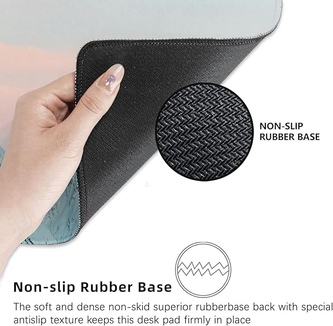 Squirrel Gaming Mouse Pad Extended Desk Computer Keyboard Laptop Mouse Pads for Gaming Home Office Work, Large Long Desk Mat Mousepad with Non-Slip Rubber Base 31.5×11.8inch(19)