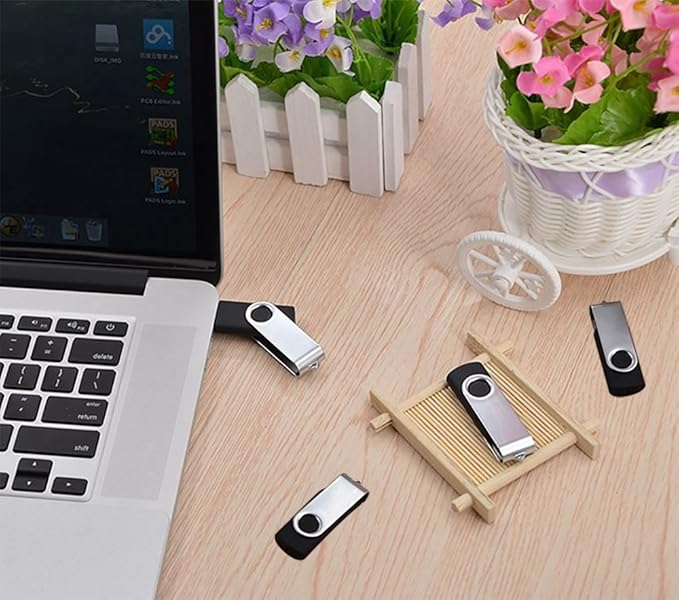 USB Flash Drive 1GB 50 Pack, Bulk USB 2.0 Flash Drives Thumb Drive Swivel Memory Stick Jump Drive Pen Drive,1 gig 50 Pieces