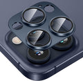 Tensea for iPhone 16 Pro/iPhone 16 Pro Max/iPhone 15 Pro/iPhone 15 Pro Max Camera Lens Protector, Metal Aluminum Alloy Tempered Glass Cover Camera Screen Protector Accessories, Case Friendly Blue