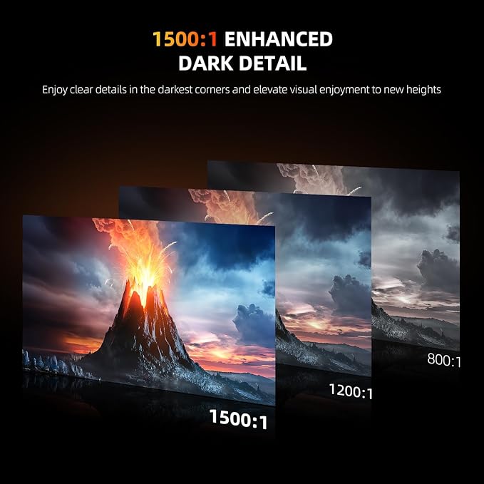 UPERFECT Portable Monitor 4K 23.8" | 400 Nits 24" Large Monitor | 3840 * 2160 UHD 125% sRGB | 1MS FreeSync | USB-C & HDMI | VESA & Kickstand | Second Screen for Computer, Mini PC, Game Consoles