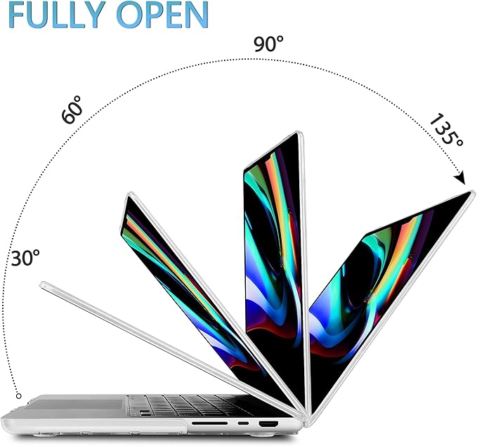 Mektron Case for MacBook Pro 16" M4 A3403 A3186 M3 A2991 M2 A2780 M1 A2485 (2021/2023/2024) Pro/Max with Touch ID, Hard Shell Plastic Laptop Cover Keyboard Cover Screen Protector, Colorful Cacti