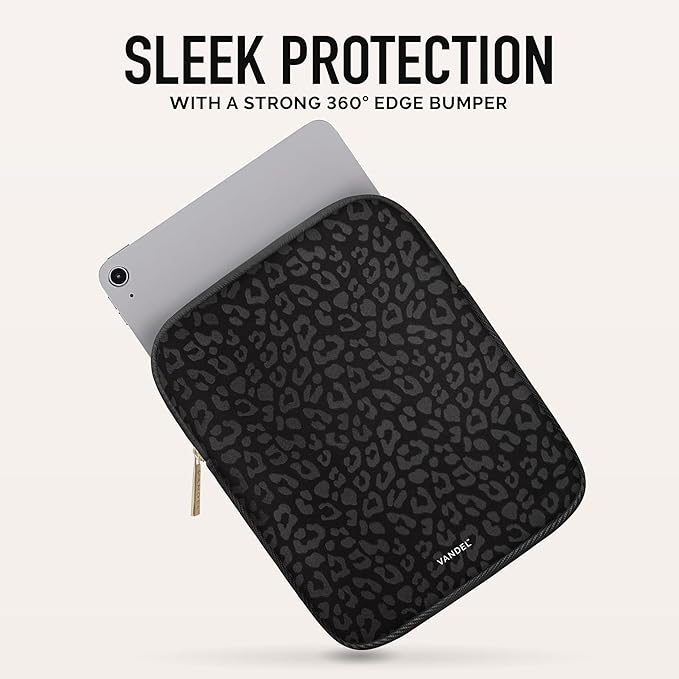Vandel 9-11 Inch Tablet Sleeve, iPad Sleeve 11 inch Travel Pouch, Fits iPad Pro 11 Inch M4/ 10th Generation 10.9, 9/8th Gen 10.2/ Air 11" 5/4/3 10.9"/10.5", Pro 11 M2, Tab S8/S9
