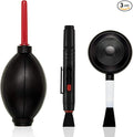 Patelai Camera Cleaning Kit Include Cleaning Pen Brush, Blower Brush Dust Cleaner, Air Blaster Blower Lens Cleaning Kit for Camera, SLR, Telescope, Magnifying Glass, Phone