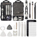 Precision Screwdriver Set, SHARDEN 122 in 1 Electronics Magnetic Repair Tool Kit with Case for Repair Computer, iPhone, PC, Cellphone, Laptop, Nintendo, PS4, Game Console, Watch, Glasses etc (Grey)