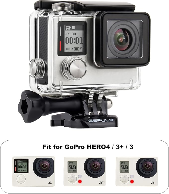 Skeleton Housing Case for GoPro Hero 4, Hero 3+, Hero 3 Action Camera Side Open Protective Housing Case with Skeleton Backdoor for Hero4 Black / Hero4 Silver / Hero3+ / Hero3