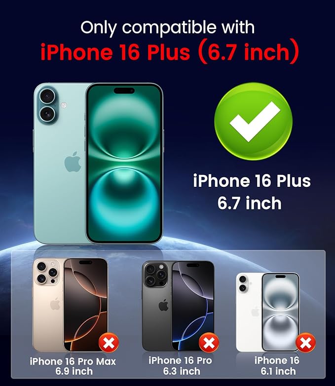 Magnetic for iPhone 16 Plus Case [Compatible with MagSafe][Built-in Camera Lens Protector] Slim Soft Silicone Bumper Shockproof Metallic Luster Phone Case (Green)