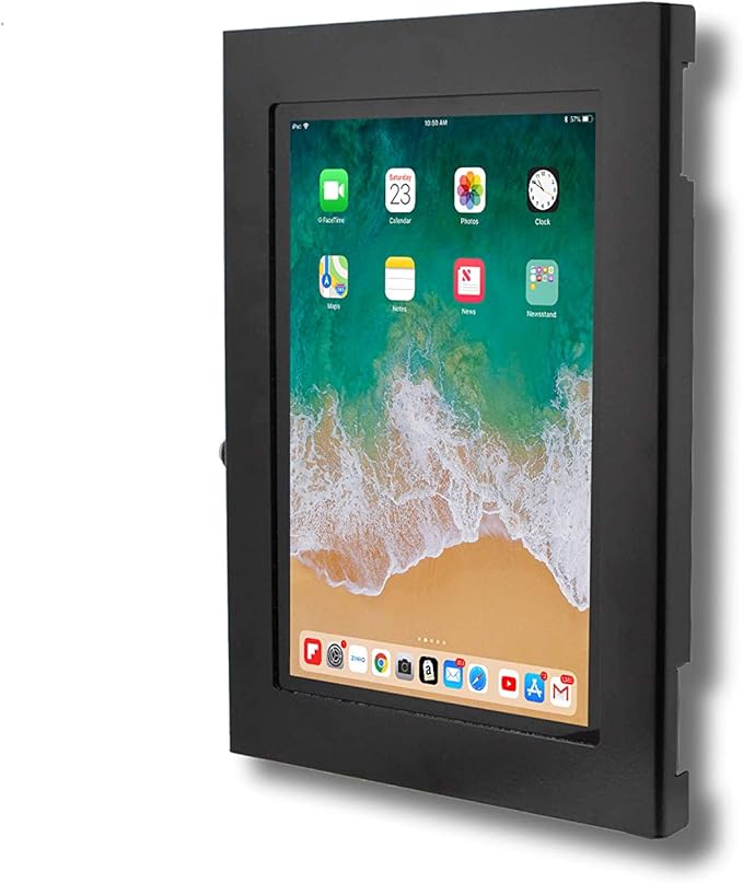 TABcare Locking Security Metal Case for Apple iPad Air 4 5 10.9" Tablet for Kiosk, POS, Store, Show Display (Black, iPad Air 4/5 10.9)