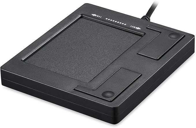 Perixx PERIPAD-501 Wired USB Touchpad, Portable Trackpad for Laptop and Desktop User, Black, Small Size (11284)