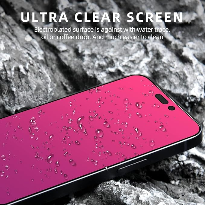 EGKimBa for iPhone 17 Privacy Screen Protector, Gradient Color Tempered Glass, Bubble Free, Easy Installation, Auto Dust-Elimination, Anti Blue Light