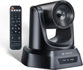 TONGVEO 3X Optical Zoom PTZ Camera HDMI USB 3.0 1080P 60fps 114-Degree Wide-Angle for Video Conference Business Meeting Live Streaming Online Learn with Zoom YouTube Teams OBS and More