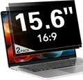 2 Pack Laptop Privacy Screen 15.6 Inch (1920x1080) Display, Anti Blue Light Glare Anti Scratch Computer Privacy Shield for 15.6" Hp Lenovo Dell Acer Asus Samsung Portable Monitor
