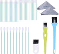 45 Pcs Cell Phone Cleaning Kit, Wisdompro USB Charging Port Cleaner and Headphone Jack Brush Tool Set Compatible with iPhone, iPad, Airpod, Laptop and Other Electronics