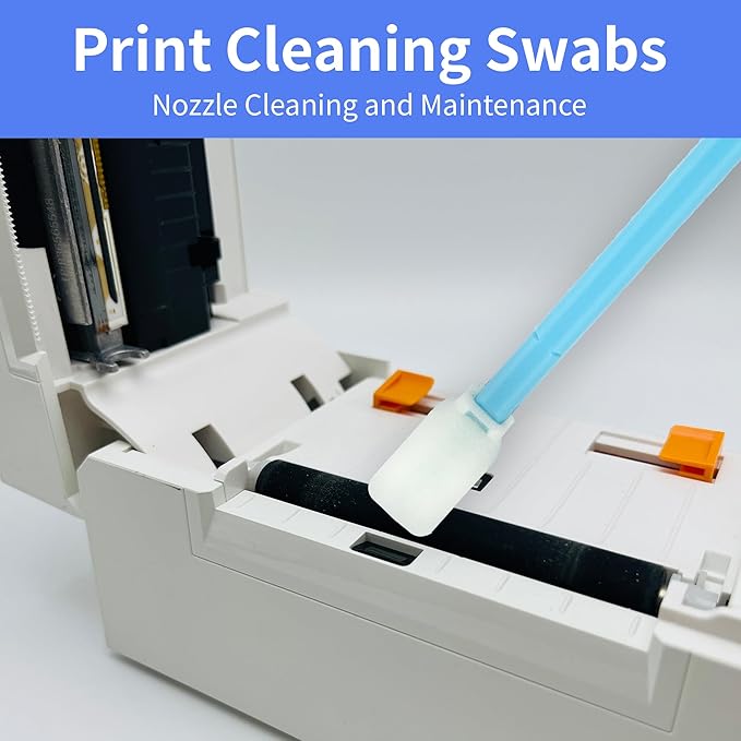 5.9" Foam Cleaning Swabs Lint-Free Lab/Printer/Optical Printheads 100 Pcs Foam Swabs for Inkjet Printheads, Sensors, Cameras and Gun Cleaning