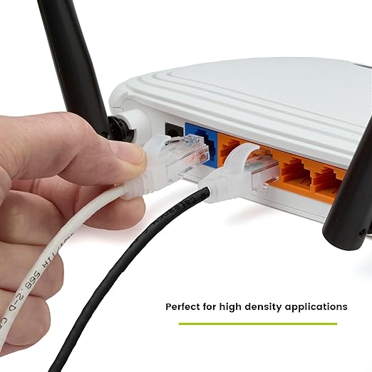 TRUECABLE Cat6 Component Rated Patch Cable, Unshielded (U/UTP), 1ft, Black, 28AWG Solid Copper, Snagless 10G High-Speed Ethernet Cable, PoE++ 4PPoE 100W, UL Listed, RoHS-3, 1 Pack