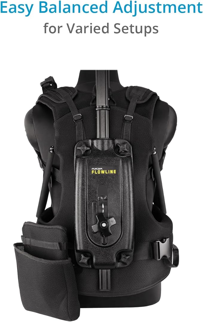 FLYCAM Starter Female Flowline-01 Body Support Rig for Camera & Gimbals (X-Large/XX-Large). 180° Top Bar Rotation & 3-7.5kg / 6-16lb Payload
