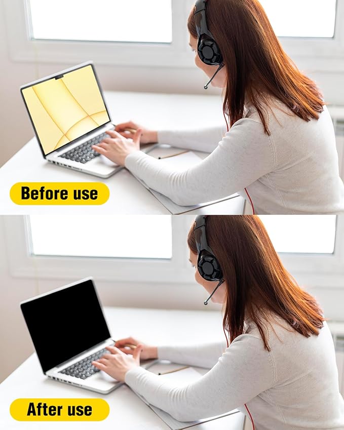 F FORITO Magnetic Privacy Screen Protector Compatible with MacBook Pro 14 inch (2024-2021, M4, M3, M2, M1, Pro,Max), Removable 360° Anti Peeping Anti Blue Light Anti Glare Laptop Privacy Screen Shield