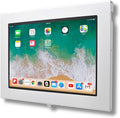 TABcare Locking Security Metal Case for iPad mini 6 7 8.3" Functions as Kiosk, POS, Store, Show Display (White, iPad mini 6/7)