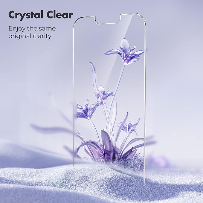 UNBREAKcable Shatterproof Screen Protector for iPhone 13 Pro Max/iPhone 14 Plus [3-Pack] [99.99% HD Clear] [Easy Installation Frame] [9H Hardness][Bubble Free] [Full Coverage] for Apple 6.7''