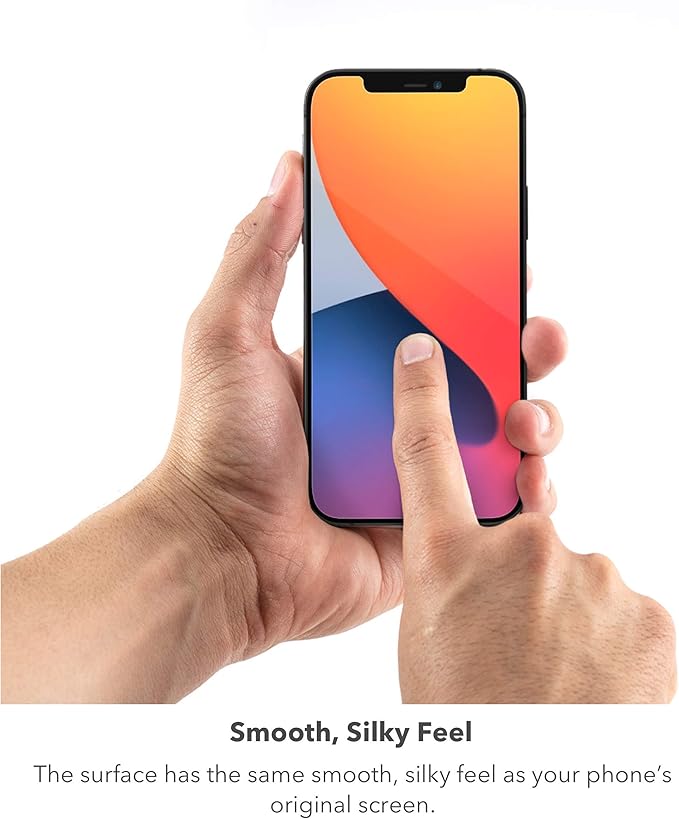 ZAGG InvisibleShield Glass Elite VisionGuard+ Anti-Microbial Screen Protector - for iPhone 12 Pro Max - Impact Protection, Scratch Resistant, Fingerprint Resistant, Smudge Resistant, Oil Resistant, clear (200106675)