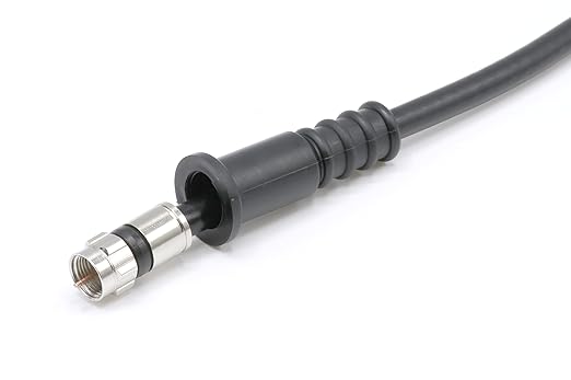 THE CIMPLE CO Coaxial Cable Weather Boot - RG6 Connectors RG59 Ends Coaxial Boots - Weatherproof (Black) - Pack of 10