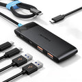 USB C Hub with 10Gbps 2 USB3.2 & 2 USB C 3.2, Charging Port, USB Port Extender for MacBook Pro/Air, Acer Aspire, HP Dell Laptops, iPad Pro, iPhone 15/15 Pro Max, etc., 1.97ft Cable