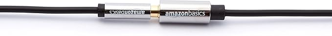 Amazon Basics 3.5mm Aux Jack Audio Extension Cable, Male to Female, Adapter for Headphone or Smartphone, 25 Foot, Black
